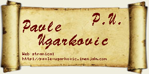 Pavle Ugarković vizit kartica